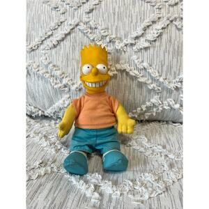 Vintage 1990 Bart Simpson 8" Plush Doll The Simpsons Burger King Kids Toy Figure